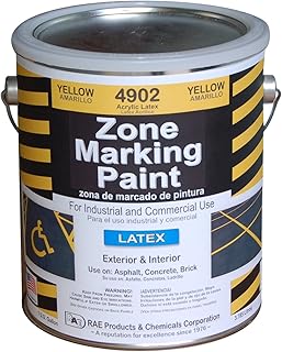 RAE 4902-01 Yellow Latex Zone Marking Paint 1-Gallon