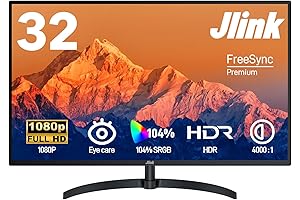 Large Productivity Boost with the FHD 32" Computer Monitor