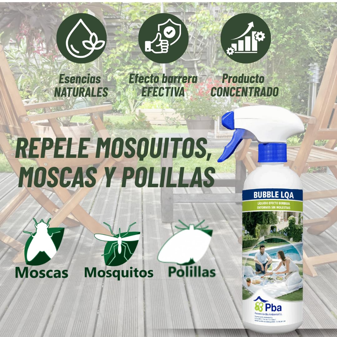 Barrera antimosquitos sin Insecticida | Repelente mosquitos | Repelente moscas y polillas Ahuyentador de insectos interiores y exteriroes | Combianción de esencias naturales contra mosquitos y moscas
