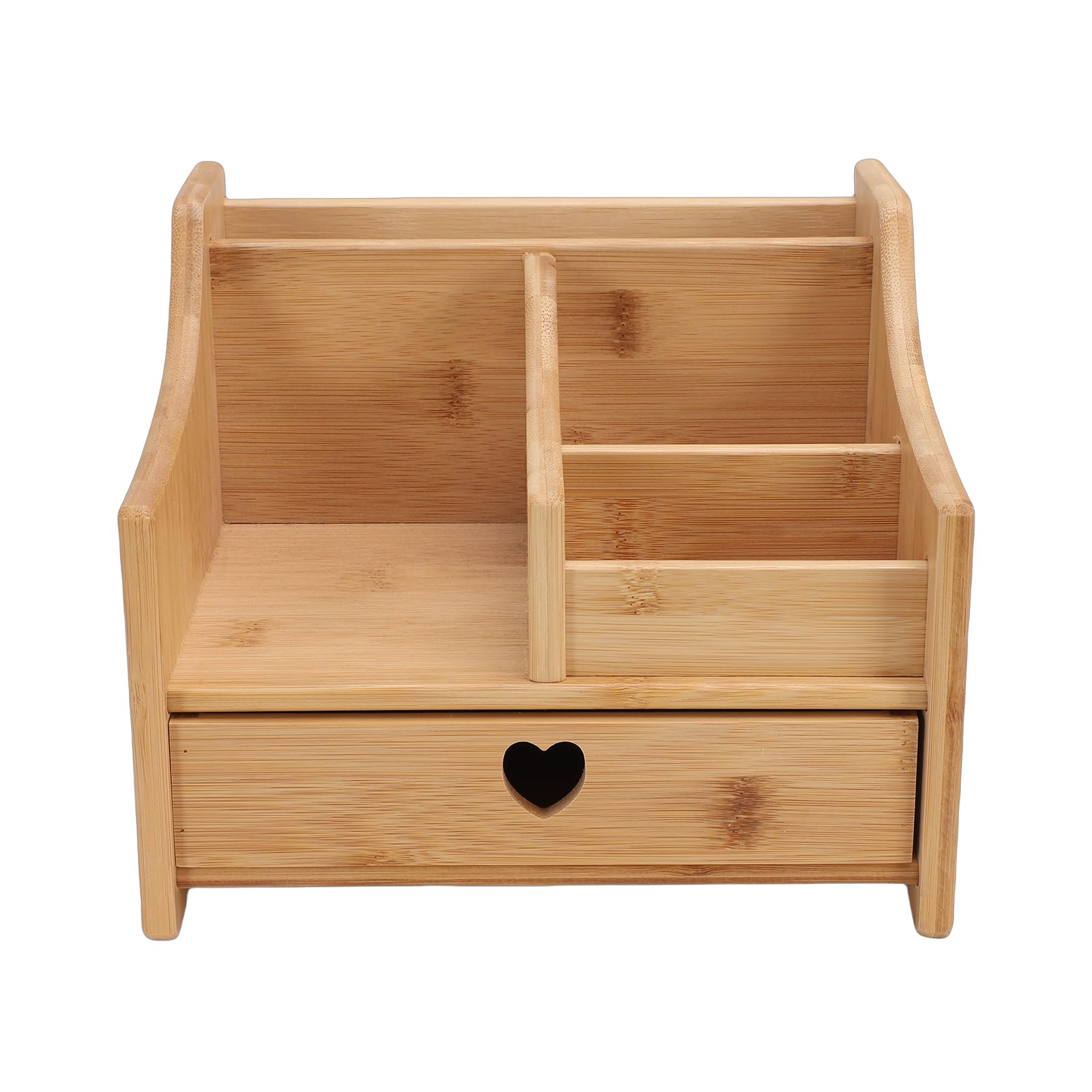 Tissting Organizzatore da Scrivania in Legno con Cassetto Multifunzione | Organizer Scrivania In Legno Con Cassetto Per Ufficio E Casa Ripone Telecomandi E Gioielli