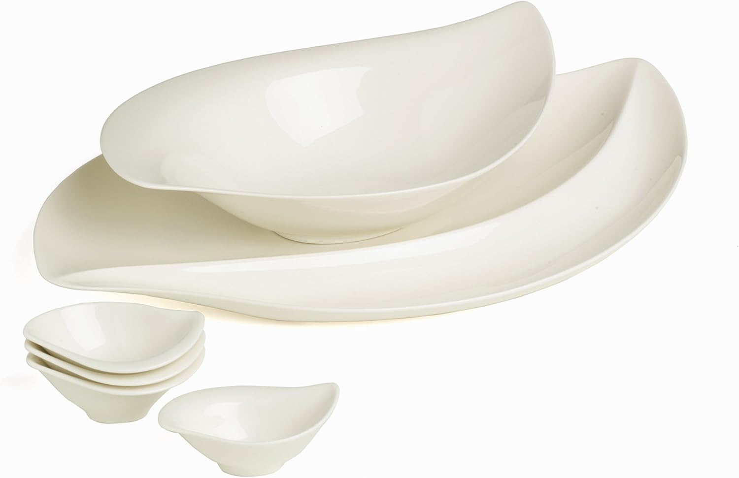 New Cottage 6 Piece Special Serve Salad Appetizer Set by