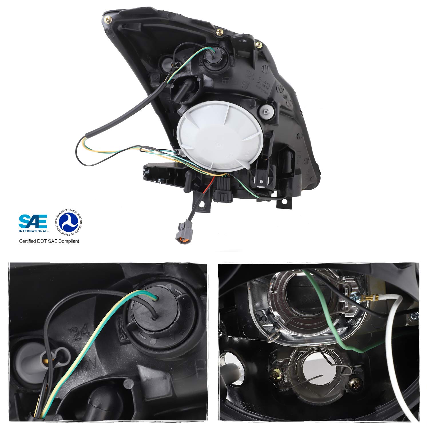 Amazon | AKKON - 03-05 日産 350Z フェアレディ Z33 ブラック HID