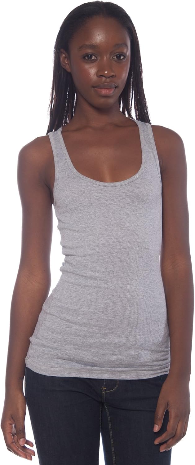 Zenana Women's Ribbed Racerback Athletic Active Tank Tops 2 4 Packs - Image 2