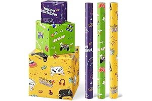 WERNNSAI Gamer Wrapping Paper Rolls: The Essence of Gaming Excitement