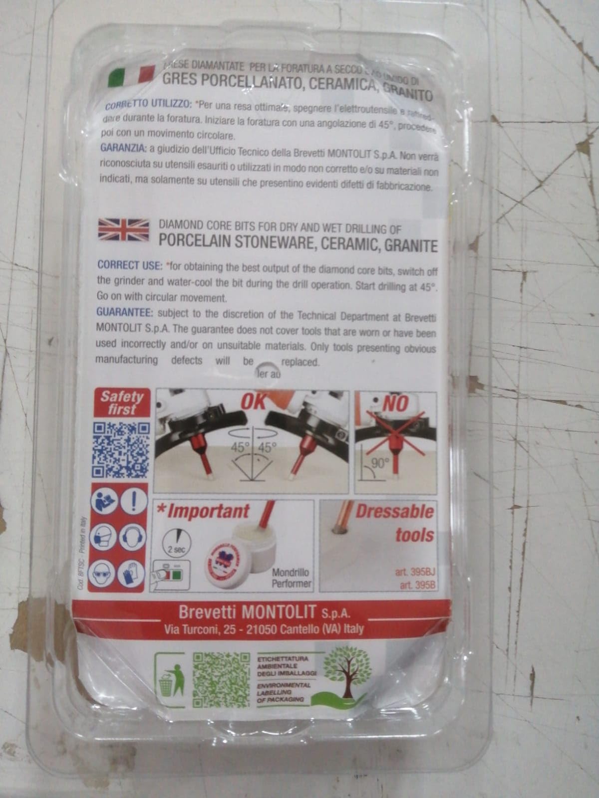 Fresa diamantata a secco Killer Gres FT-S Montolit-6 mm