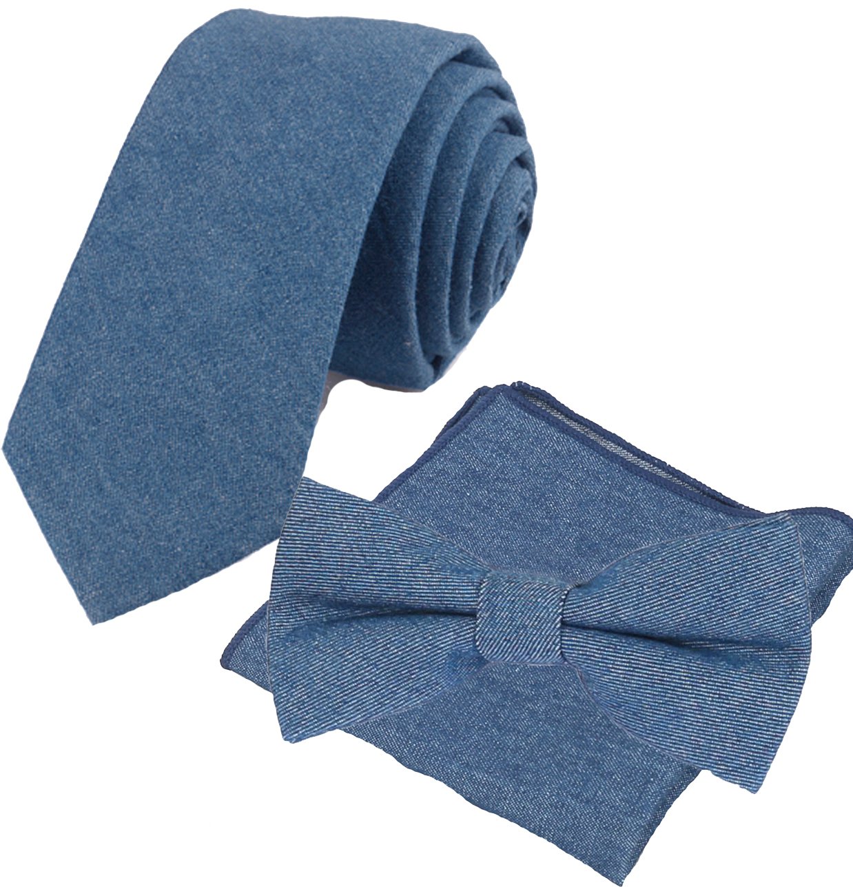 Flairs New YorkCollection Neck Tie, Bow Tie & Pocket Square Matching Set