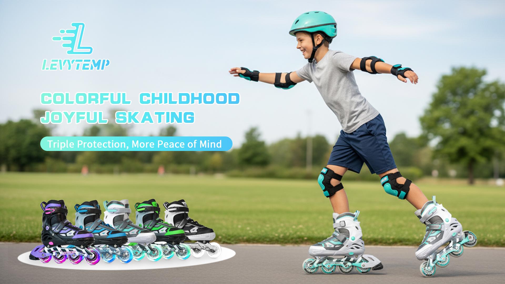 Amazon.com: LEVYTEMP Adjustable Inline Skates for Kids and Adults