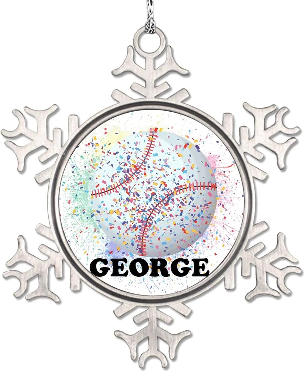 Soccer Christmas Ornaments 2023 Snowflake Ornament Realistic Sport Football Ornaments for Christmas Trees Novelty Metal Gift Xmas Tree Pendant Winter Holiday New Year Party Decor 3 Inch