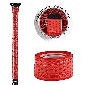 INSUM Baseball Bat Grip Tape Softball Bat Wrap Grip Tape 1.1mm (Red)