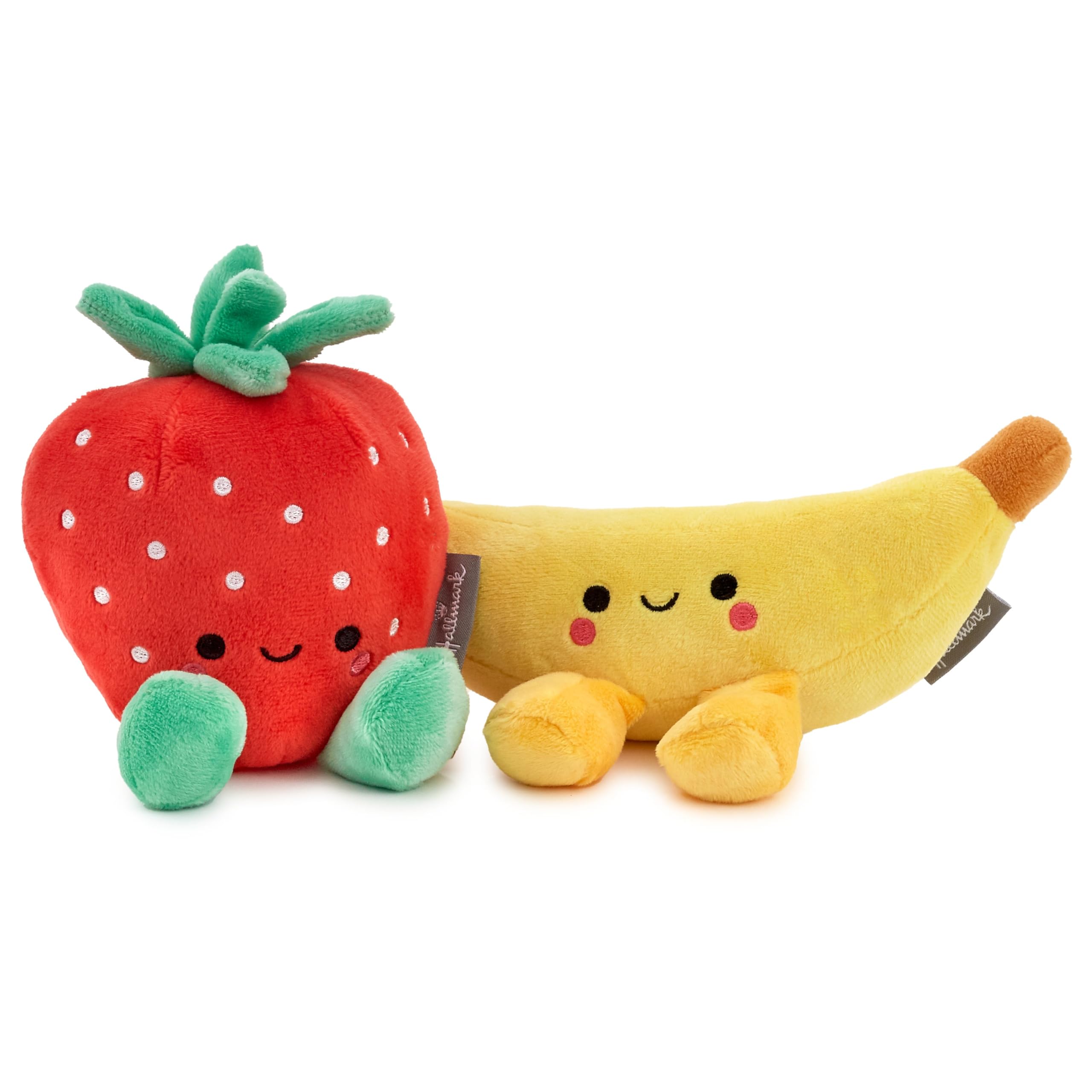 Hallmark Better Together Strawberry and Banana Magnetic Plush Pair