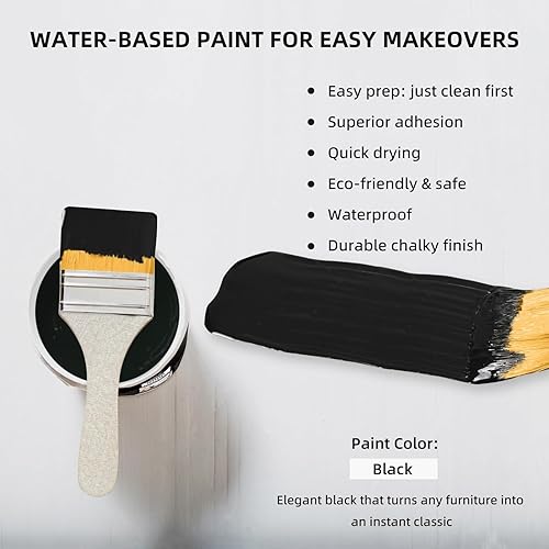 Miniatura 6 de Pintura acrílica para madera para muebles, pintura para decoración del hogar para madera, pintura estilo tiza a base de agua para muebles de madera,