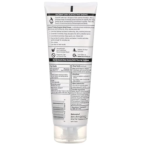 Miniatura 2 de Eucerin Crema corporal para aliviar el eccema para bebés crema para el eccema para bebés sin fragancia tubo de 8 onzas