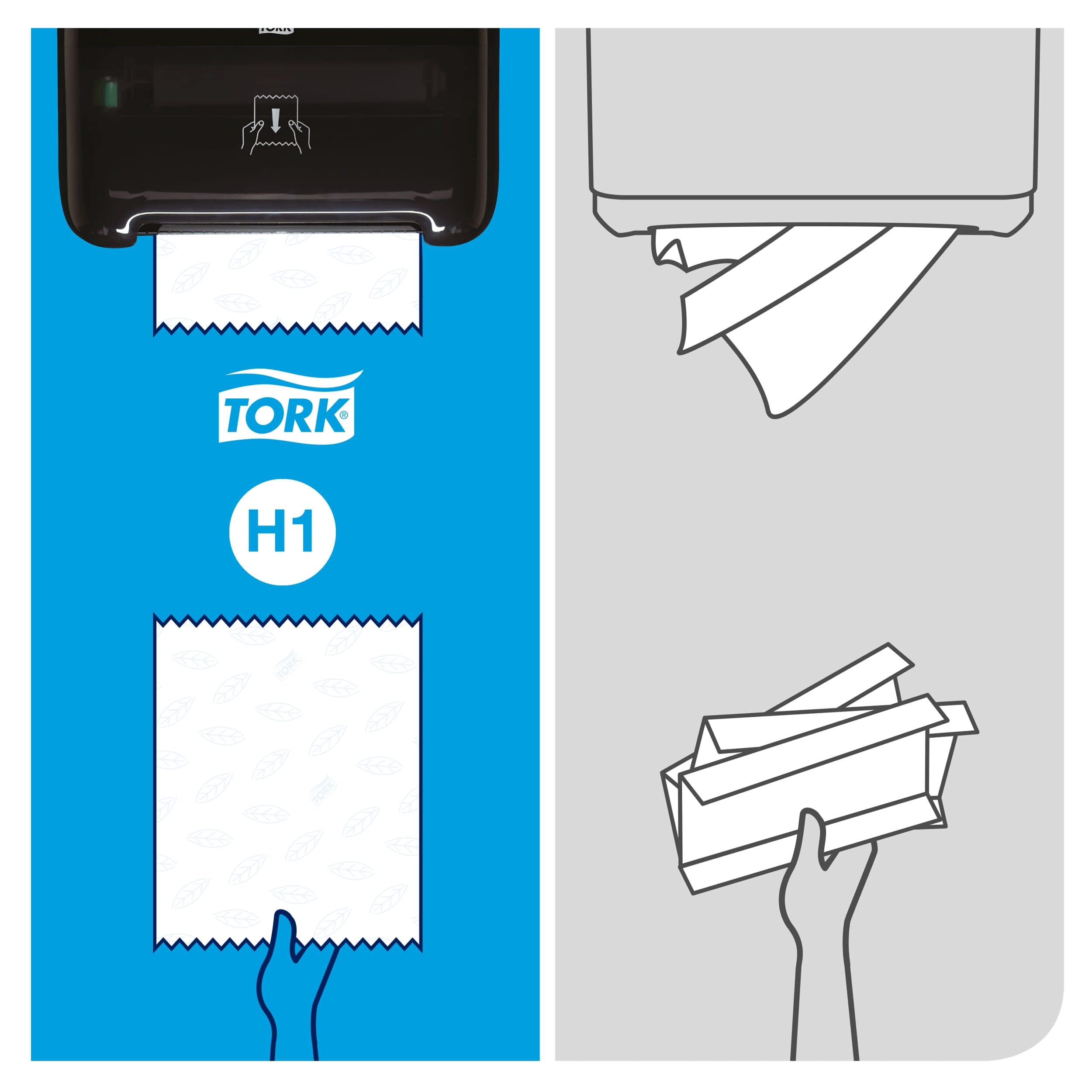 Tork Matic 290059 - Asciugamani universali di carta per dispenser di asciugamani a rotolo, 1 strato, bianco, 6 rotoli x 280 m