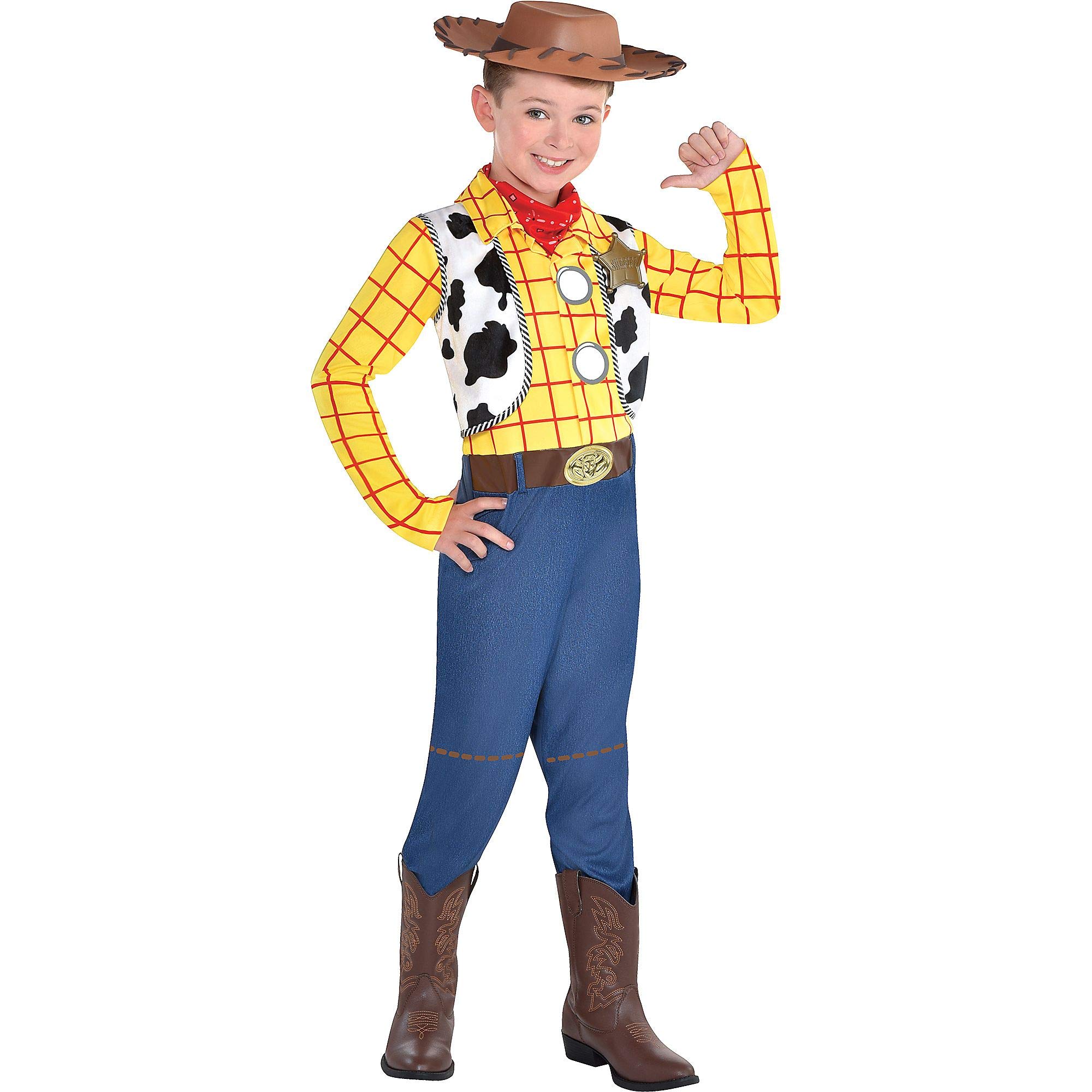 Amscan Toy Story 4 Woody Halloween Costume for Boys, Small, with Included Accessories