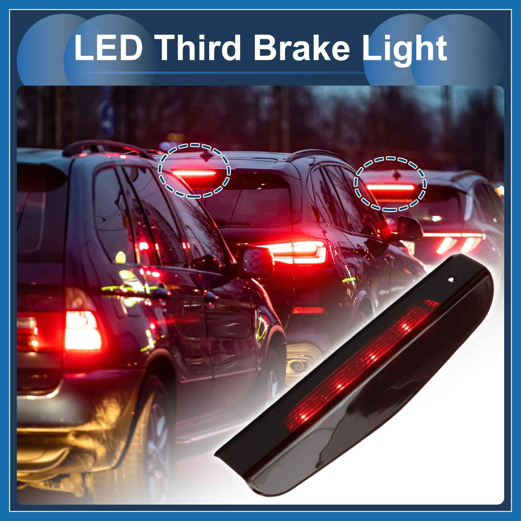 A ABSOPRO Terzo Stop a LED per Opel per Vauxhall Corsa D S07 2006-2014, Custodia Rossa in Plastica Impermeabile Lampada di Stop Montata in Alto 3a Luce Stop Centrale Posteriore Sostituzione