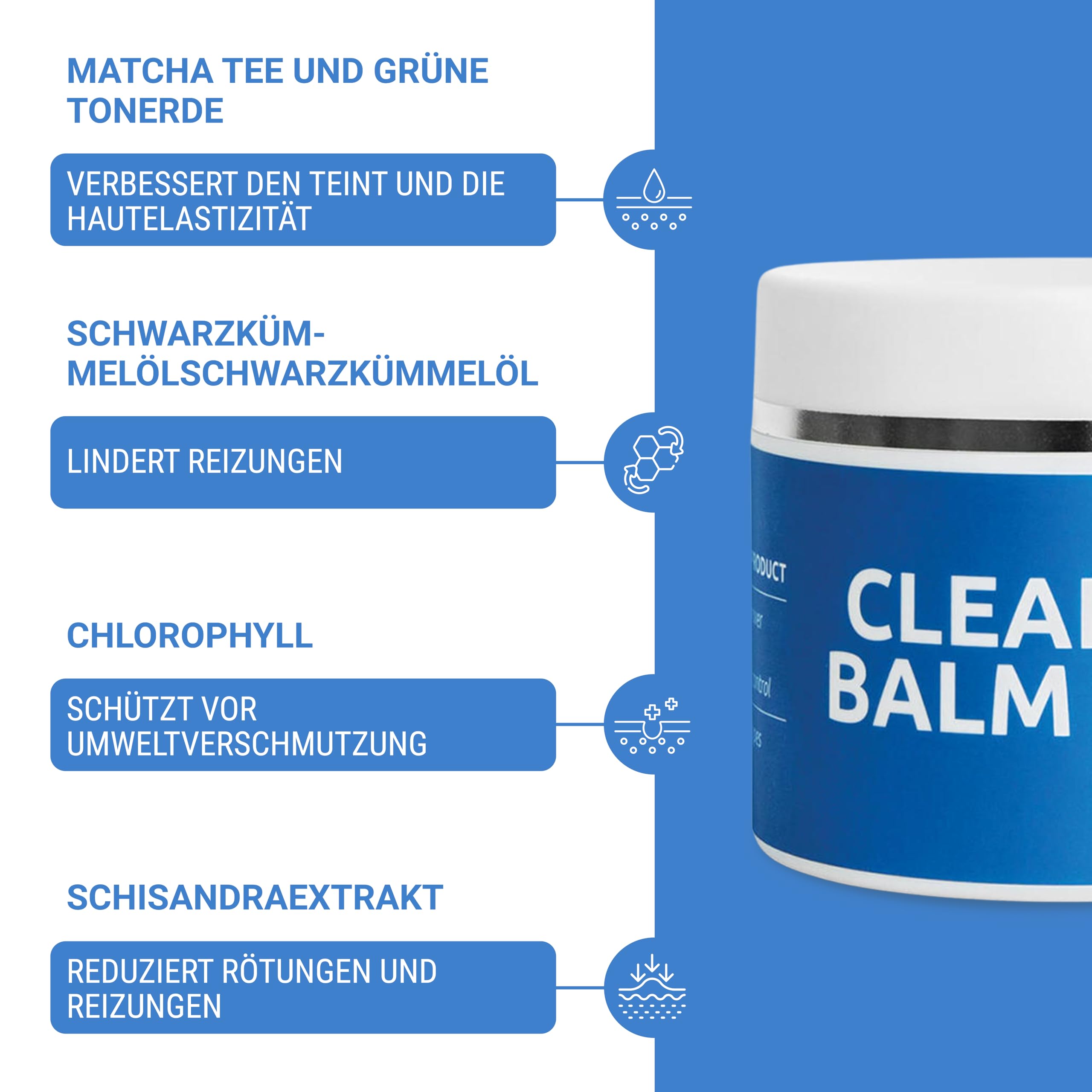 Cleansing Balm, Makeup Remover Balm, Abschmink balm für Frauen, Gentle Moisturising Cleansing Balm with Digging Spoon, Skin Cleanser, Cleansing Balm with Matcha Tea,Green Clay