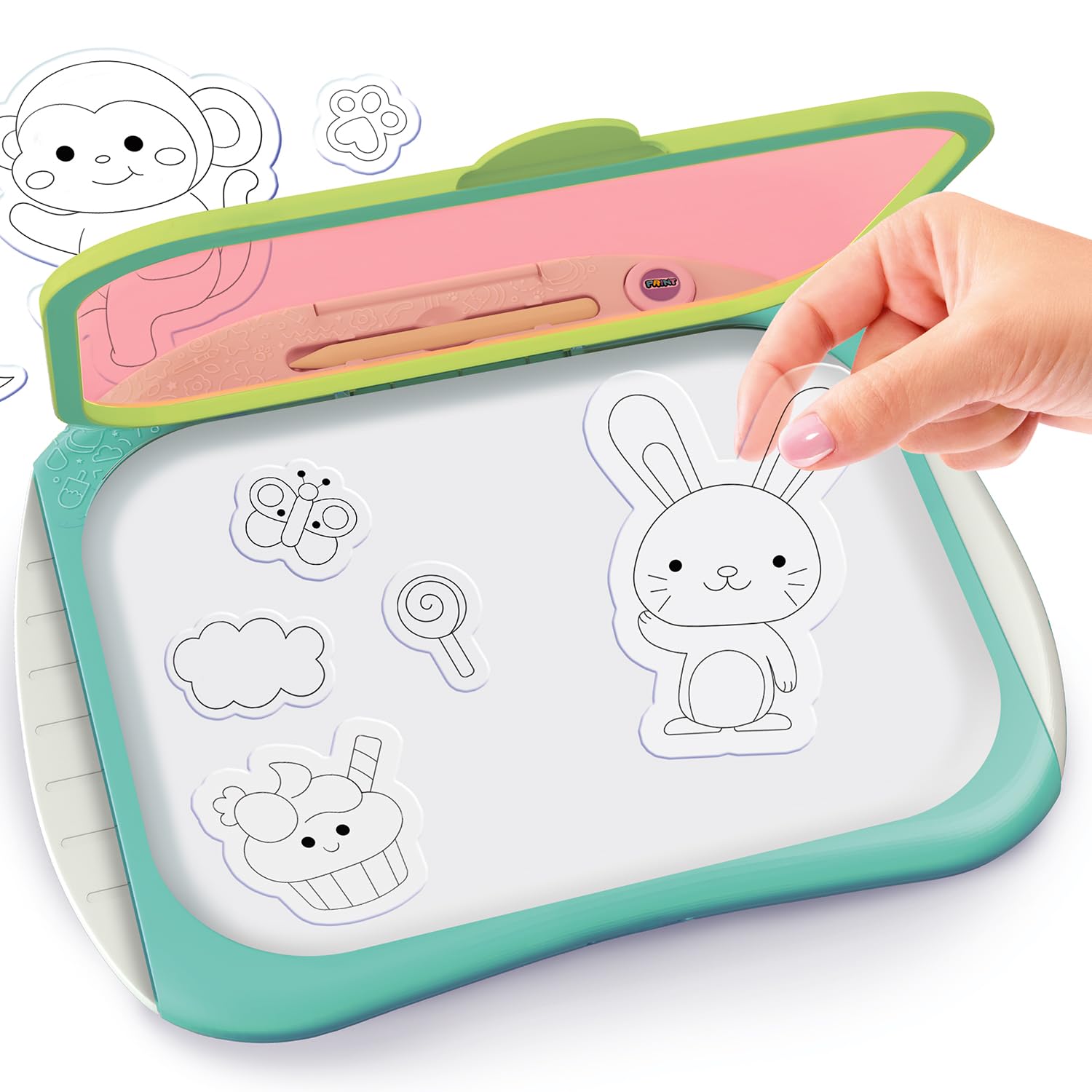 Canal Toys - Tablette Enfant Doodle Copy pour Imprimer Ses Dessins - Compose, Dessine, Imprime et Colorie - Cadeau Enfant 4 Ans + - Loisirs Créatif- 50 Modèles - Tablette Dessin - LIT 004