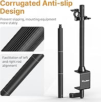 Vista 5 de JUSMO LS15 Pro Soporte de Escritorio para Cámara, Plataforma de Montaje de Cámara Aérea de Aluminio, Poste de Mesa Multidispositivo para Montar