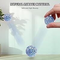 Vista 4 de Pllieay 24 bolas inflables con purpurina, 1.260 in, 6 colores, para regalos de fiesta de niños y rellenos de bolsas de regalos, relleno de bolsas