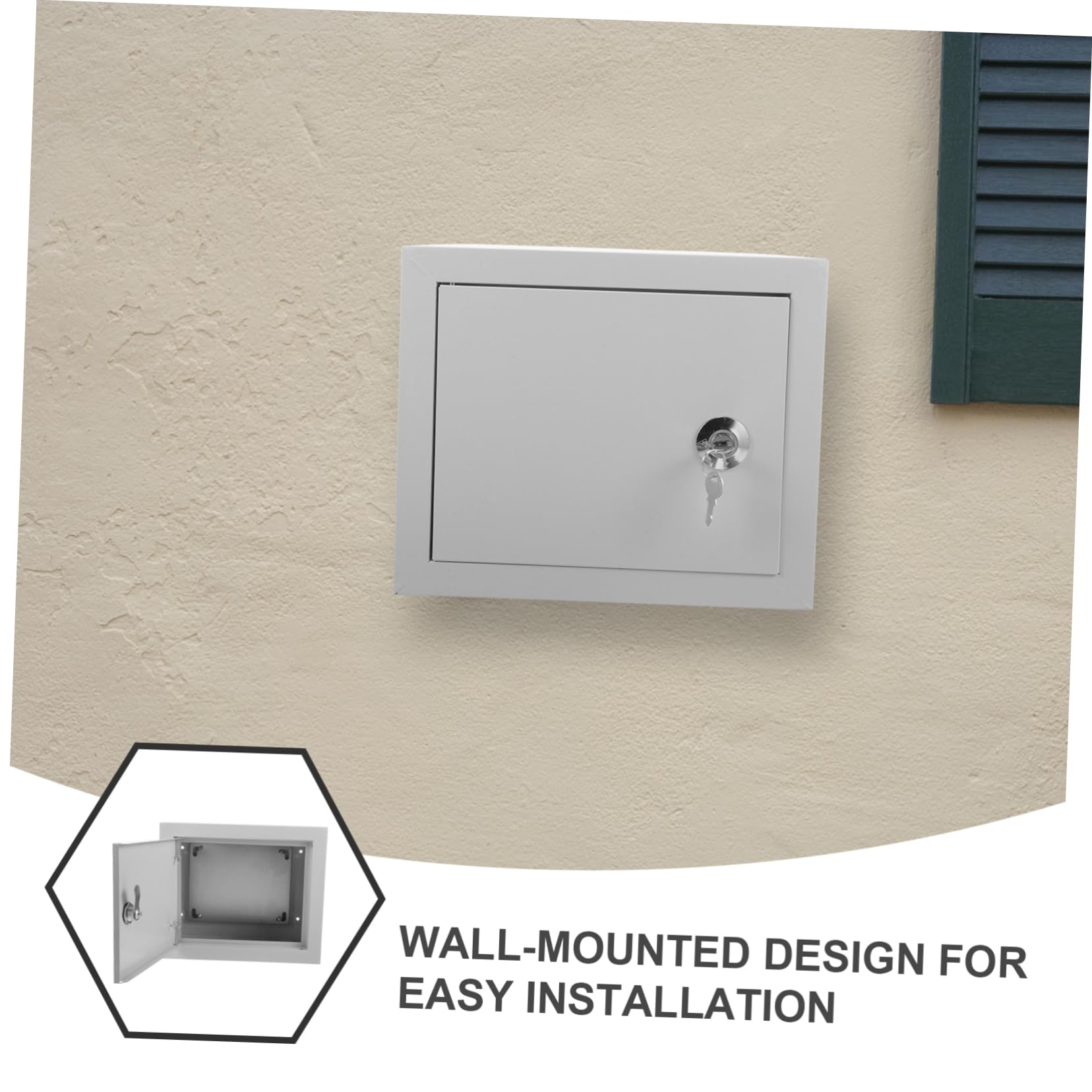 VILLCASE Caja de Conexiones Metálica para Exteriores Diseño Montado en Pared, Aluminio Resistente a Temperaturas Extremas, Adecuado para Entornos Residenciales y Exteriores