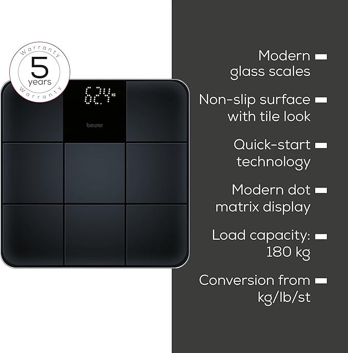 Báscula de Baño Digital Beurer GS 225 Blanca miniatura 6