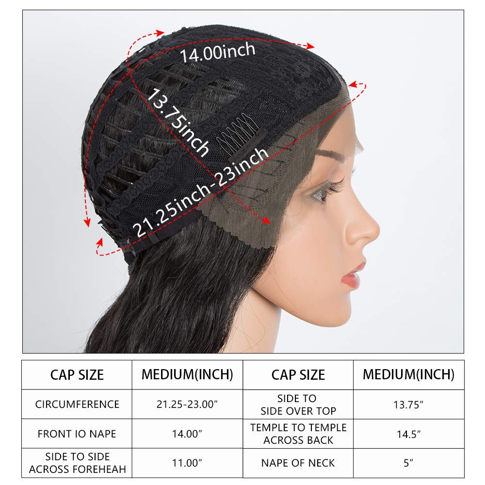 DÉBUT Lace Front Wigs 30 inches Water Wave Super Long Synthetic Wigs with Baby Hair Heat Resistant 240g 6 inches Lace Parting 150% Density (Natural Black)