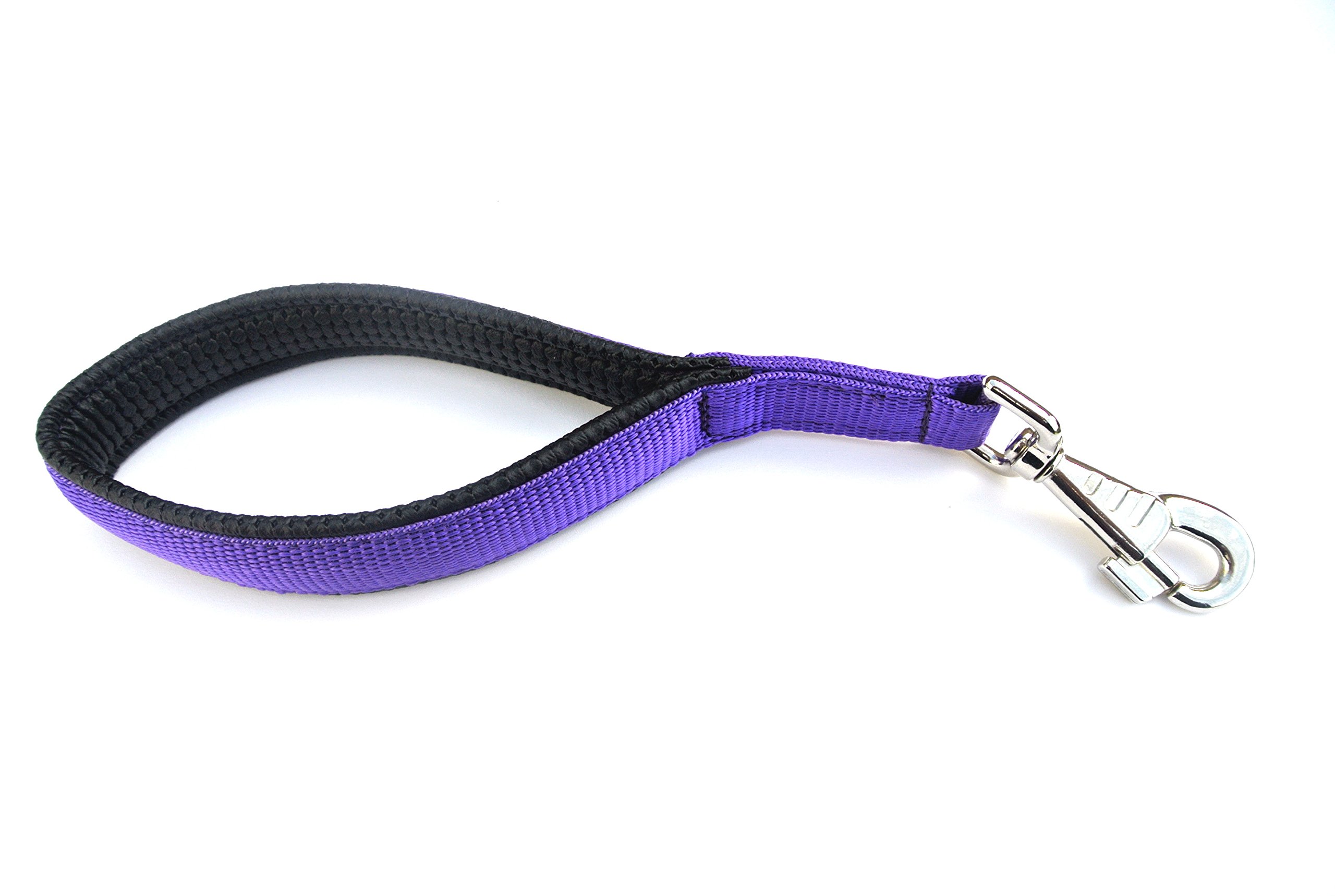 13" Short Close Control/Traffic Control Dog Lead With Padded Handle For Comfort In (Purple) โ image 1