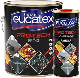 Tinta epoxi Pro Tech Eucatex 3,6L KIT Cinza Claro