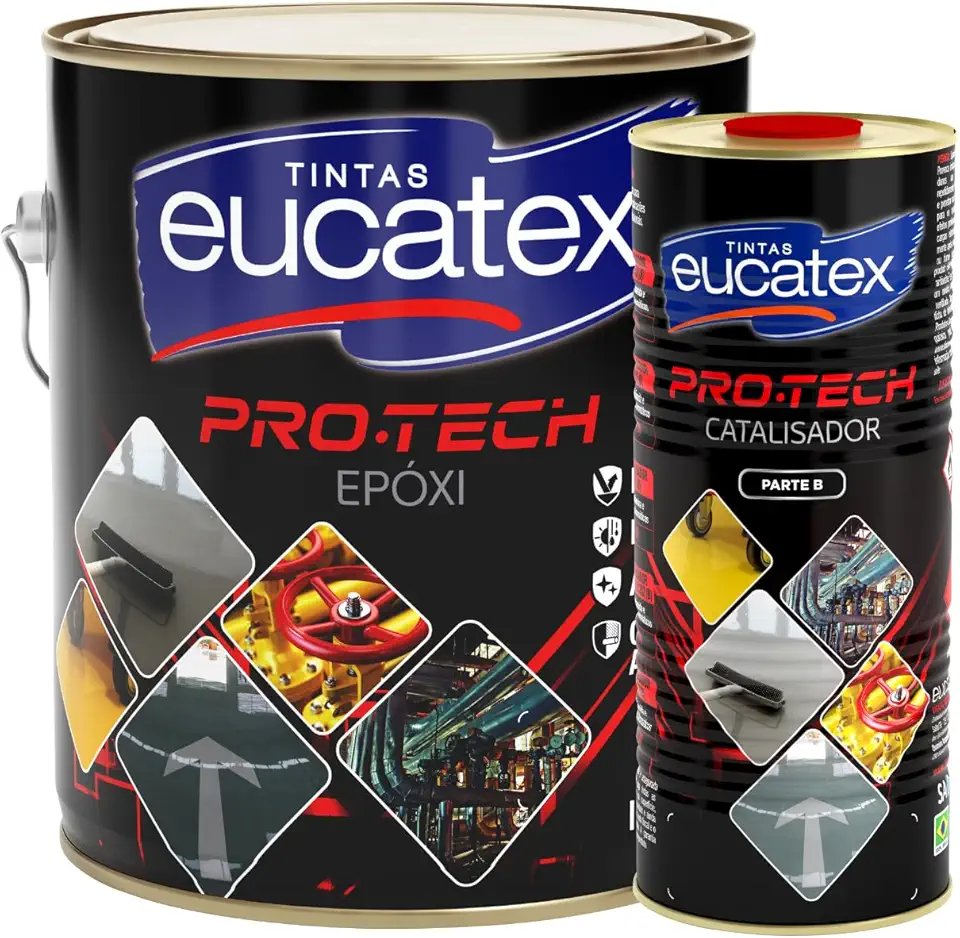 Tinta epoxi Pro Tech Eucatex 3,6L KIT Branco
