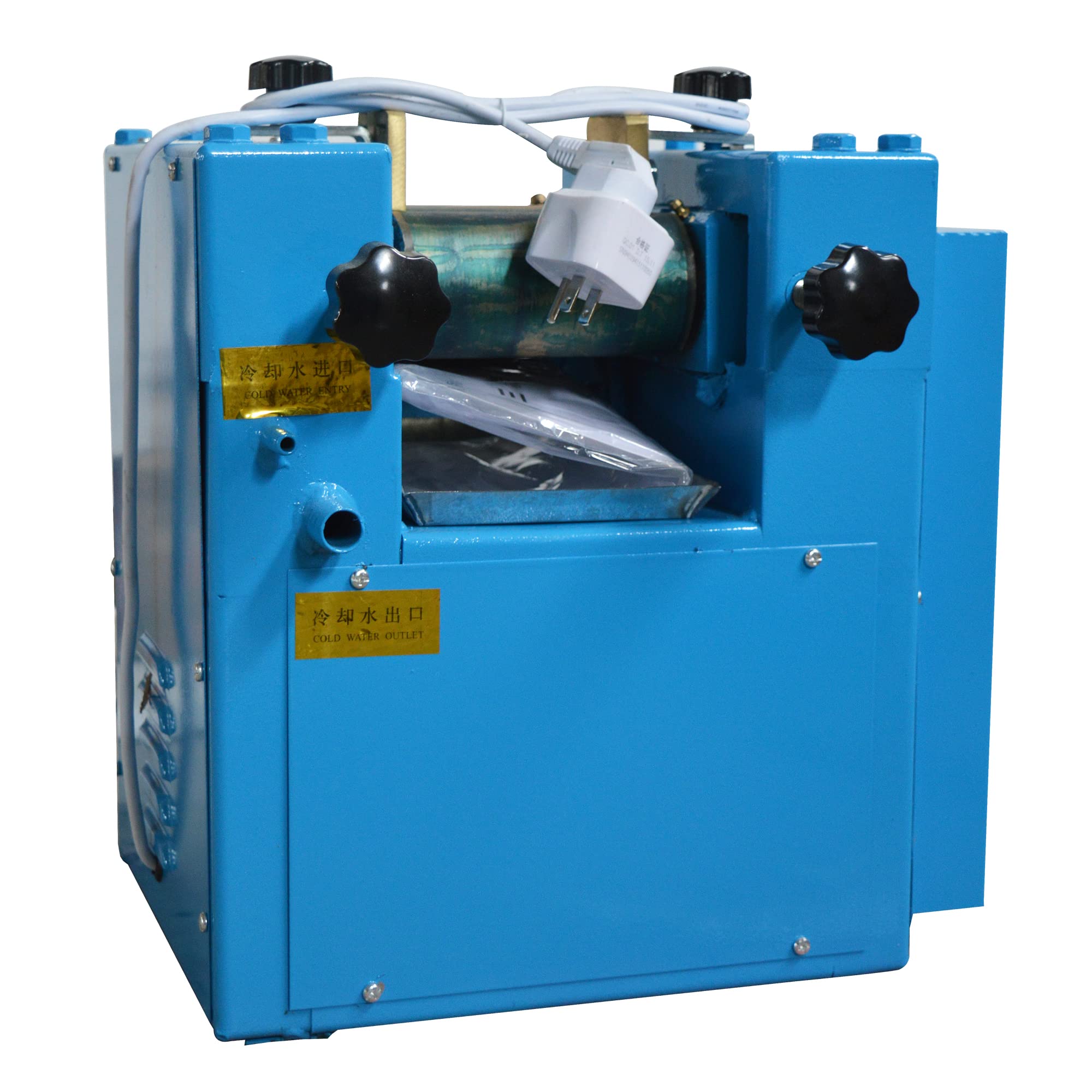110V 750W Three Rolls Pigment Grinder Machine 3-18 m Ointment Milling Machine Water Cooling for Lab Paint Ink — view 3