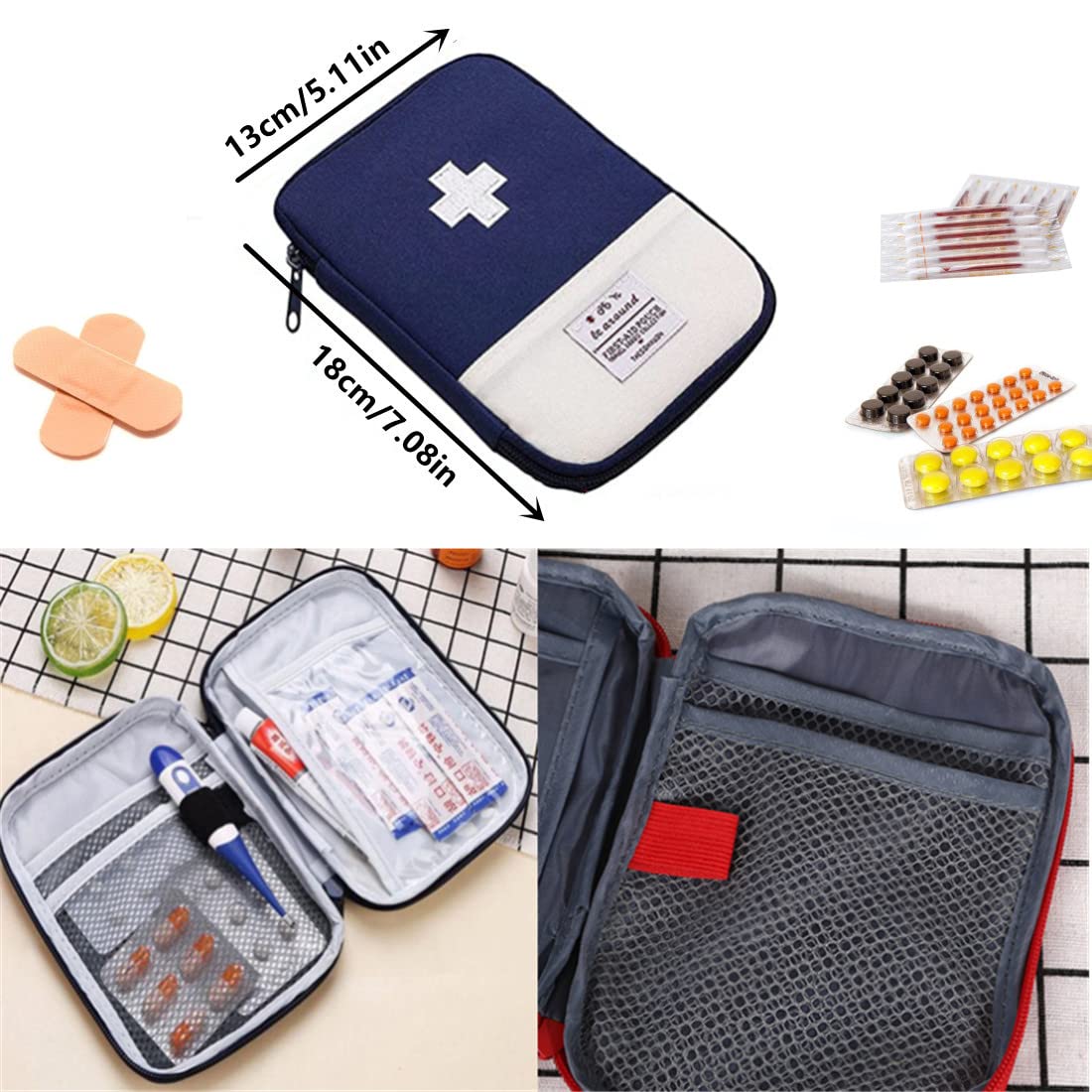 Mini Kit Di Pronto Soccorso, Scatola Vuota Per Medicinali, Borsa Per Riporre Le Emergenze Organizer Per Forniture Mediche Per Escursionismo Campeggio Viaggi Famiglia E Attivita Allaperto 76803858