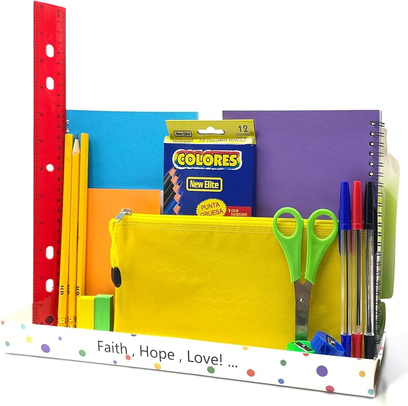 yasuwekik Back to School Supplies Bundle Kit Bulk for Christmas Shoebox Donation Essential Supplies Kit for Christian Charity Packing Party Samaritan Purse Gifts (1)
