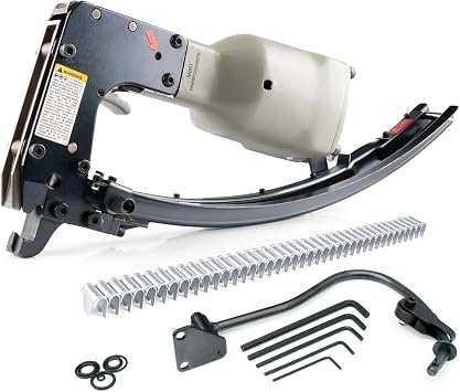 Woodpecker M66T Pneumatic Clinching Clipper Tool Vertex Fastening Air Power Clinch Clip Clipper Hartco Clipper Industrial Clip Tool Gun Clipper Gun for Spring Mattress, Car Seat
