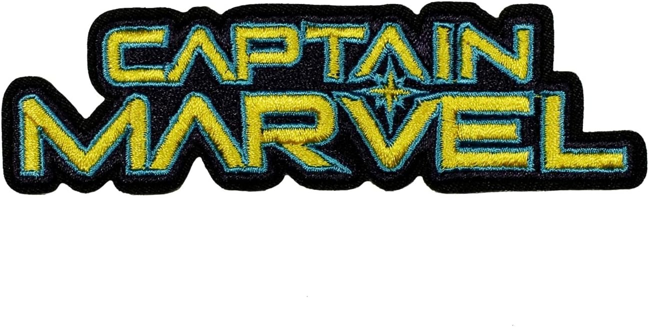 Captain Marvel Patch Logo Superhero Woman Embroidered Iron On