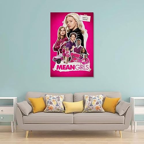 Miniatura 2 de Mean Poster - Póster de película para niñas 2024, lienzo, arte de pared, para sala de estar, dormitorio, pintura de 12 x 18 pulgadas (11.8 x 17.7 in)