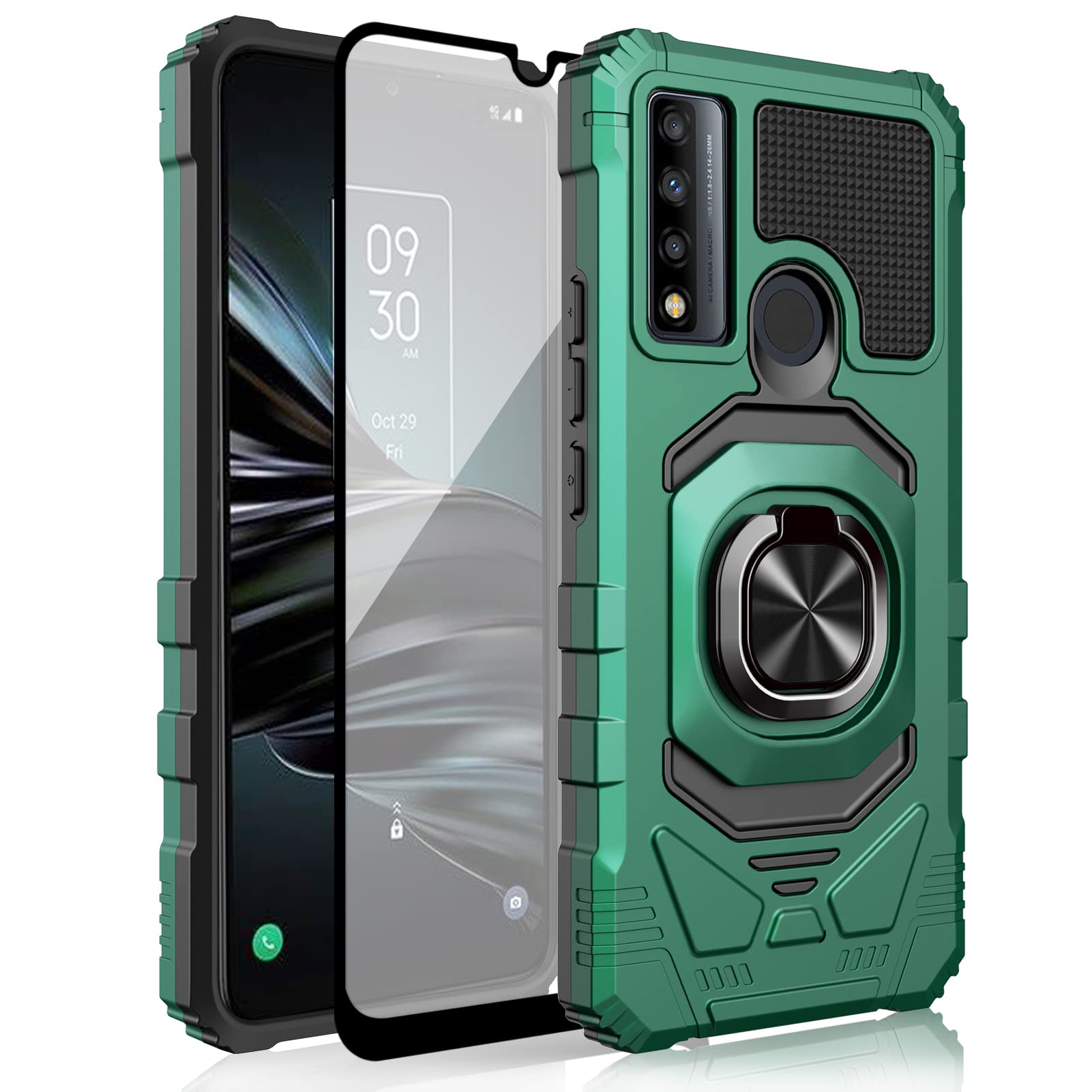 Coque pour TCL 20R 5G étui Papillon Flip Wallet Slim avec Fermeture
