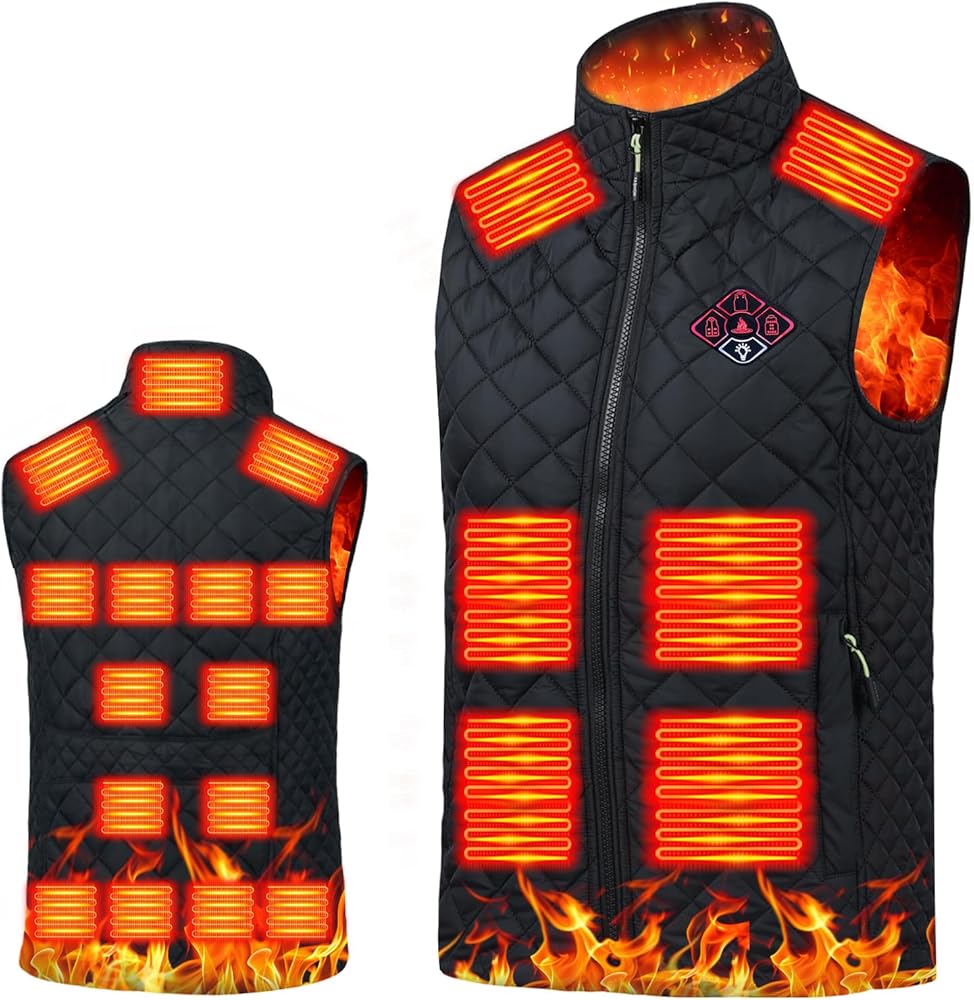 Amazon | [BOACE] 電熱ベスト【30000mAhバッテリー付き＆全方位21箇所