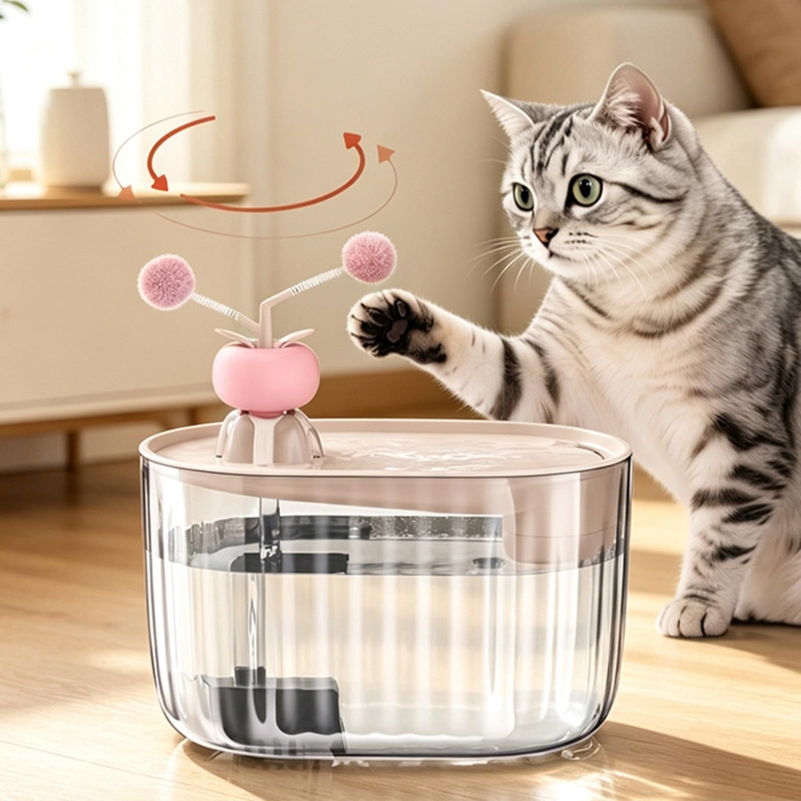 Agua Automática Circulan | Compacta, Automática para Mascotas, Silenciosa, Casa