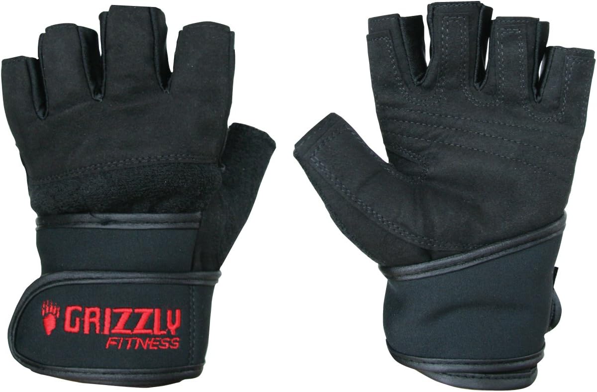 Grizzly Fitness Power Paw Wrist Wrap Training Gloves, X-Large