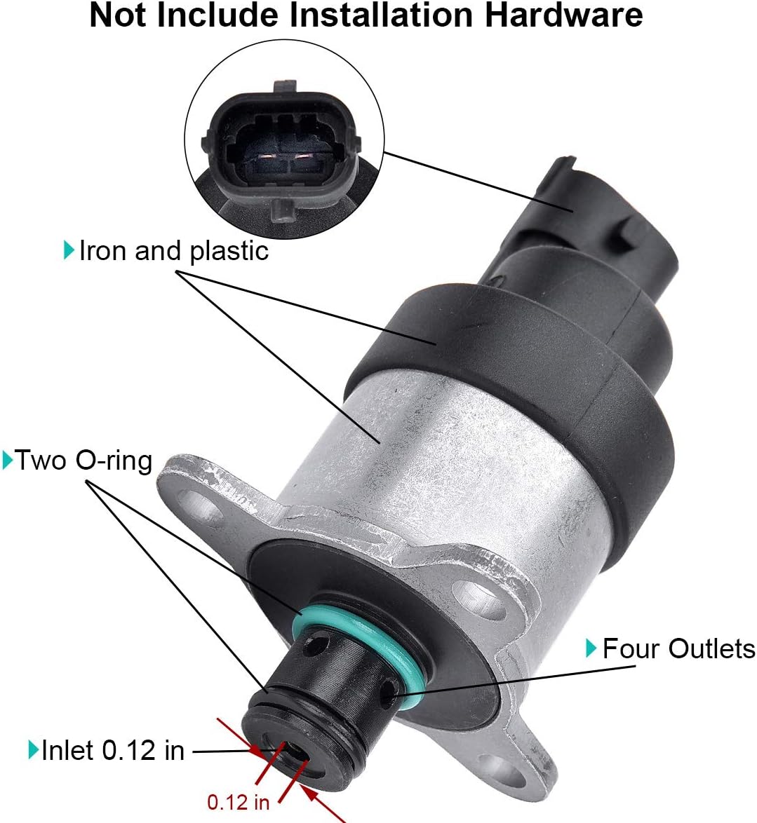EVIL ENERGY 0928400666 Diesel Fuel Pressure Regulator Compatible with Dodge Ram Cummins 2003-2007 Diesel 5.9L