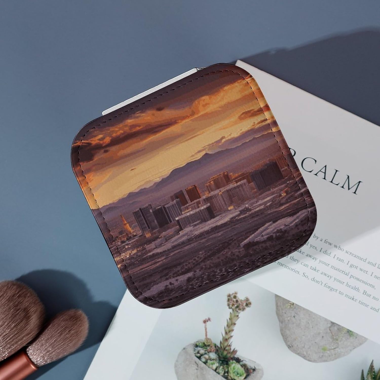 Las Vegas Sunset Travel Jewelry Case Small Jewelry Organizer image 4