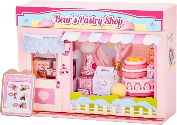 I-TOTAL ® - Micro Shop – Kit Creativo DIY Miniatura 3D da Costruire, Nookbook Micro Shop Pastel, Decorazione Collezionabile, 11x4x8 cm, +6 Anni (MINI WORLD) (SUPER BURGER SHOP) - 5