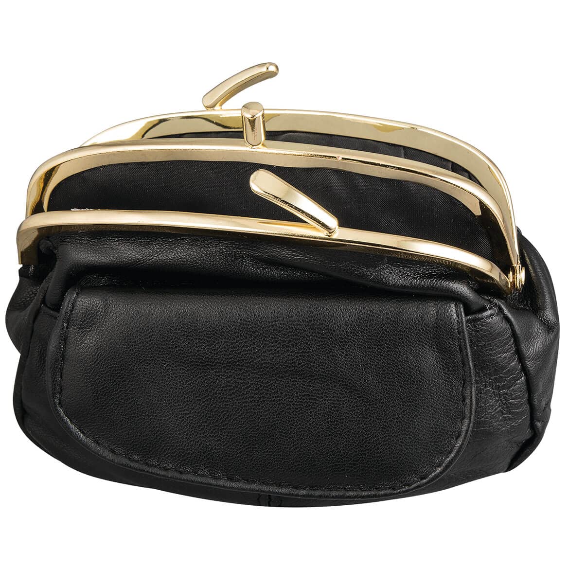 Amazon.com: Dual Clasp Leather Coin Purse, Geunine Leather