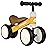 Retrospec Cricket Baby Walker Balance Bike with 4 Wheels for Ages 12-24 Months - Toddler Bicycle Toy for 1 Year Olds - Ride On Toys for Boys and Girls - One Size (Sunflower)