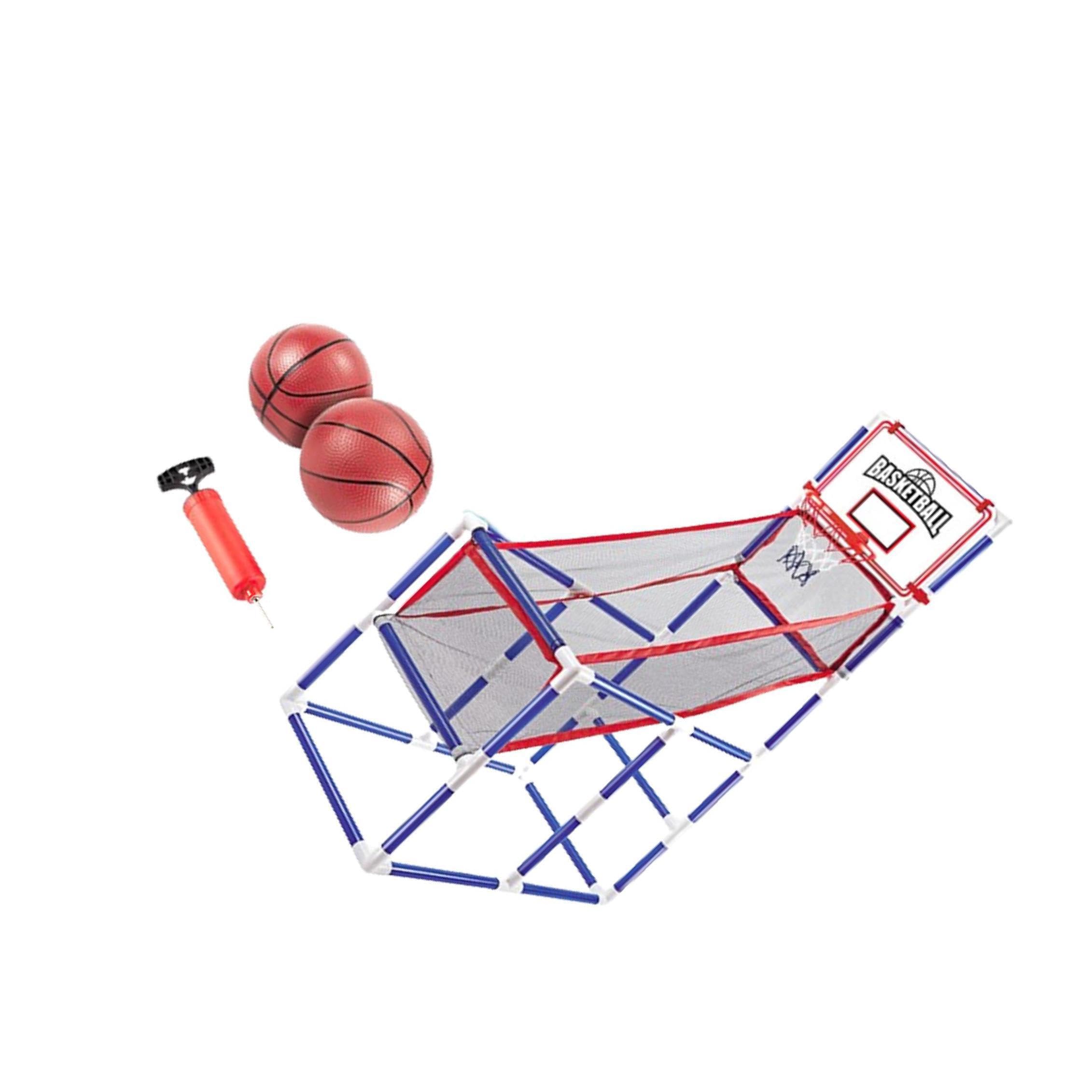 Tablero de Baloncesto Deportivo, Juego Arcade para niños, aro de Baloncesto para Interiores, Divertido, Altura Ajustable, Juguetes, Regalo de cumpleaños, Aventura, Kits , 2 Bolas