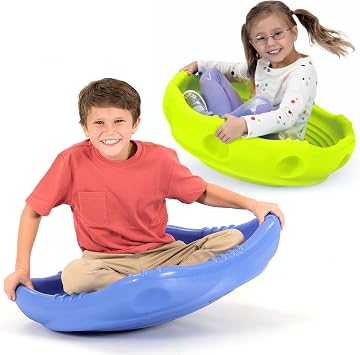 Simplay3 Two Sided Rock Around Wobble Disk and Climbing Dome 2 Pack for Toddlers and Kids - Rocking and Climbing - Indoor/Outdoor - Large and XL Multicolor, 2 Pack, 2 Sizes