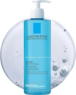 La Roche-Posay Toleriane Purifying Foaming Cleanser: Oil-Free Face Wash with Niacinamide & Ceramides for Sensitive Skin