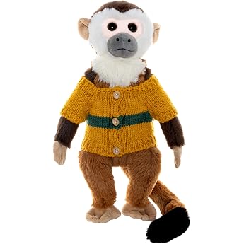 Maskworld Pippi Longstocking - Mr Nilsson Monkey Plush Toy - Original Licensed - Stuffed Toy Cuddly Toy Accessory for Pippi Costume