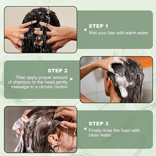 Miniatura 8 de -Promueve el crecimiento del cabello, champú de romero, nutre el cuero cabelludo, reduce la rotura y agrega brillo, reduce la pérdida de cabello