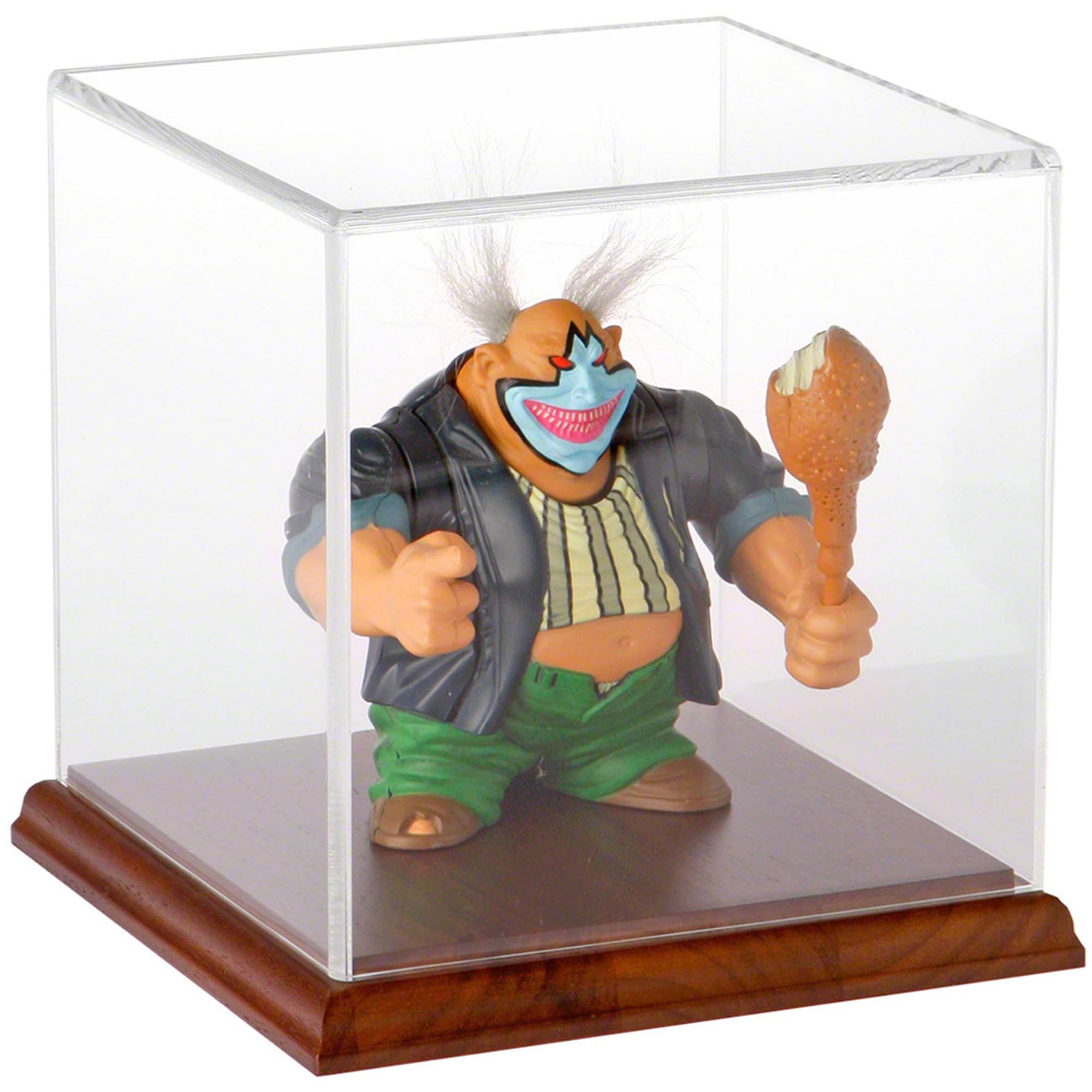 Plymor Clear Acrylic Display Case with Hardwood Base, 6